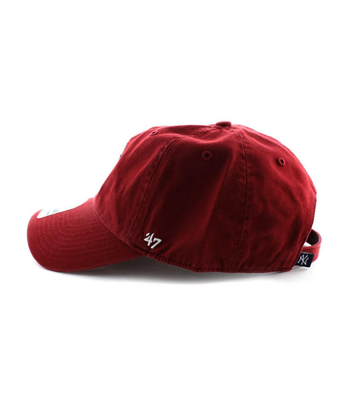 47 Brand casquette curve NY rouge